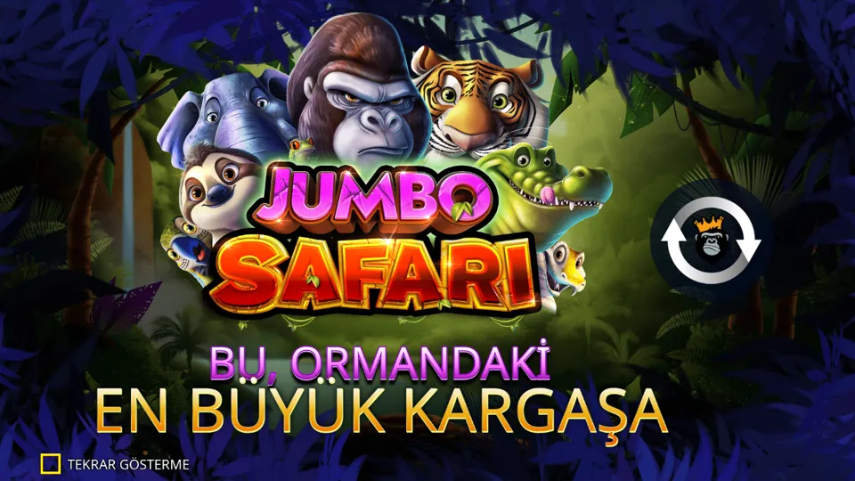 Jumbo Safari oyununun sağlayıcı tanıtım ekranı, 1. görsel
