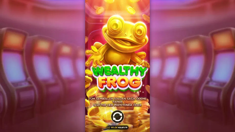 Wealthy Frog oyununun sağlayıcı tanıtım ekranı, 2. görsel