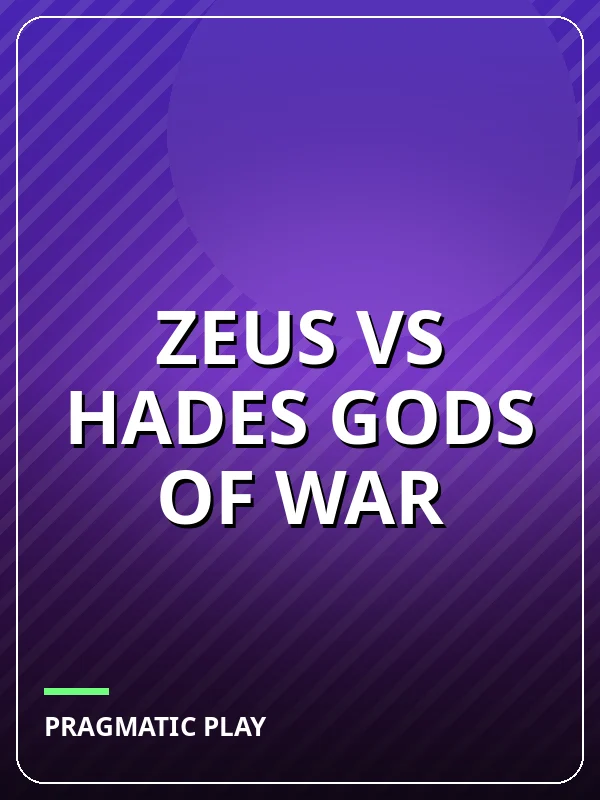 Zeus vs Hades Gods of War